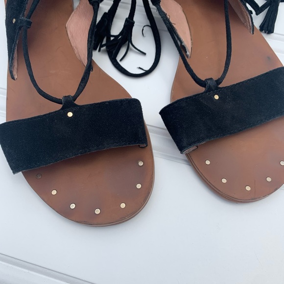 Madewell Black Bridget Lace Up Gladiator Sandal - Picture 3 of 8